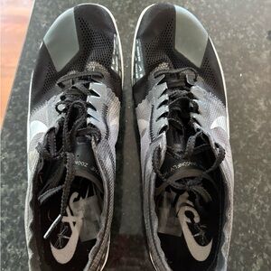 Nike Men's Black and Gray Cross County Spikes